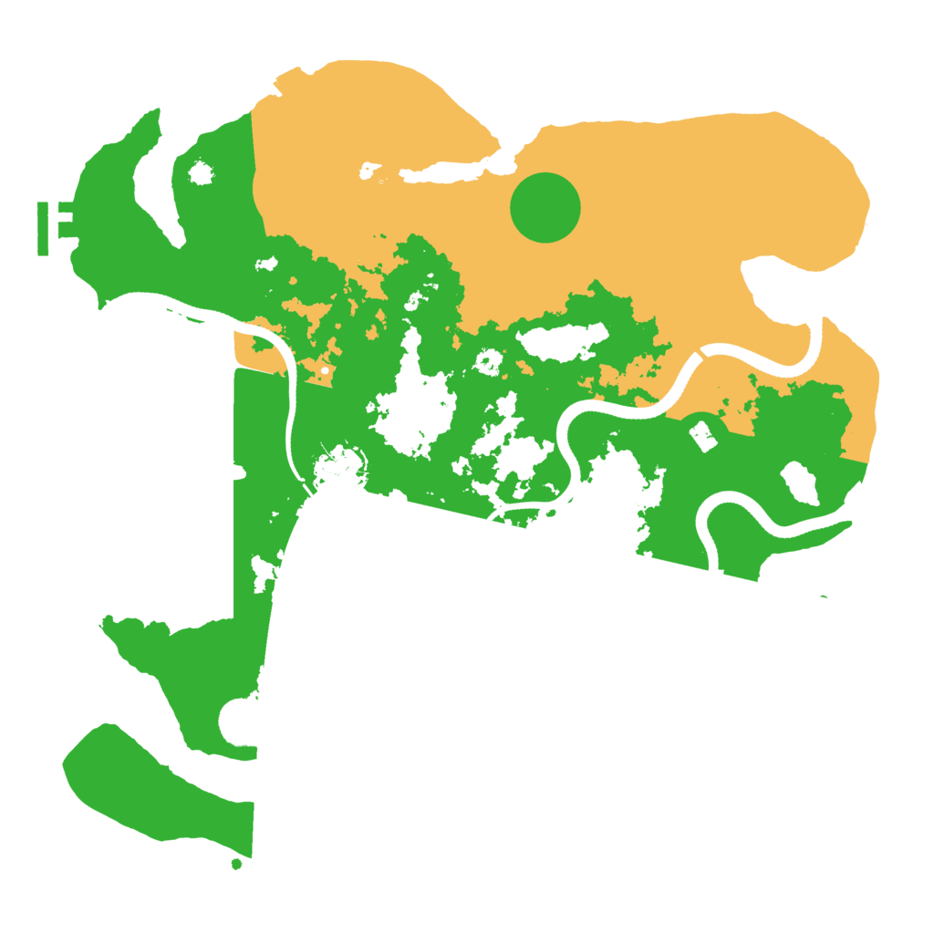 Biome Rust Map: Procedural Map, Size: 3500, Seed: 56562