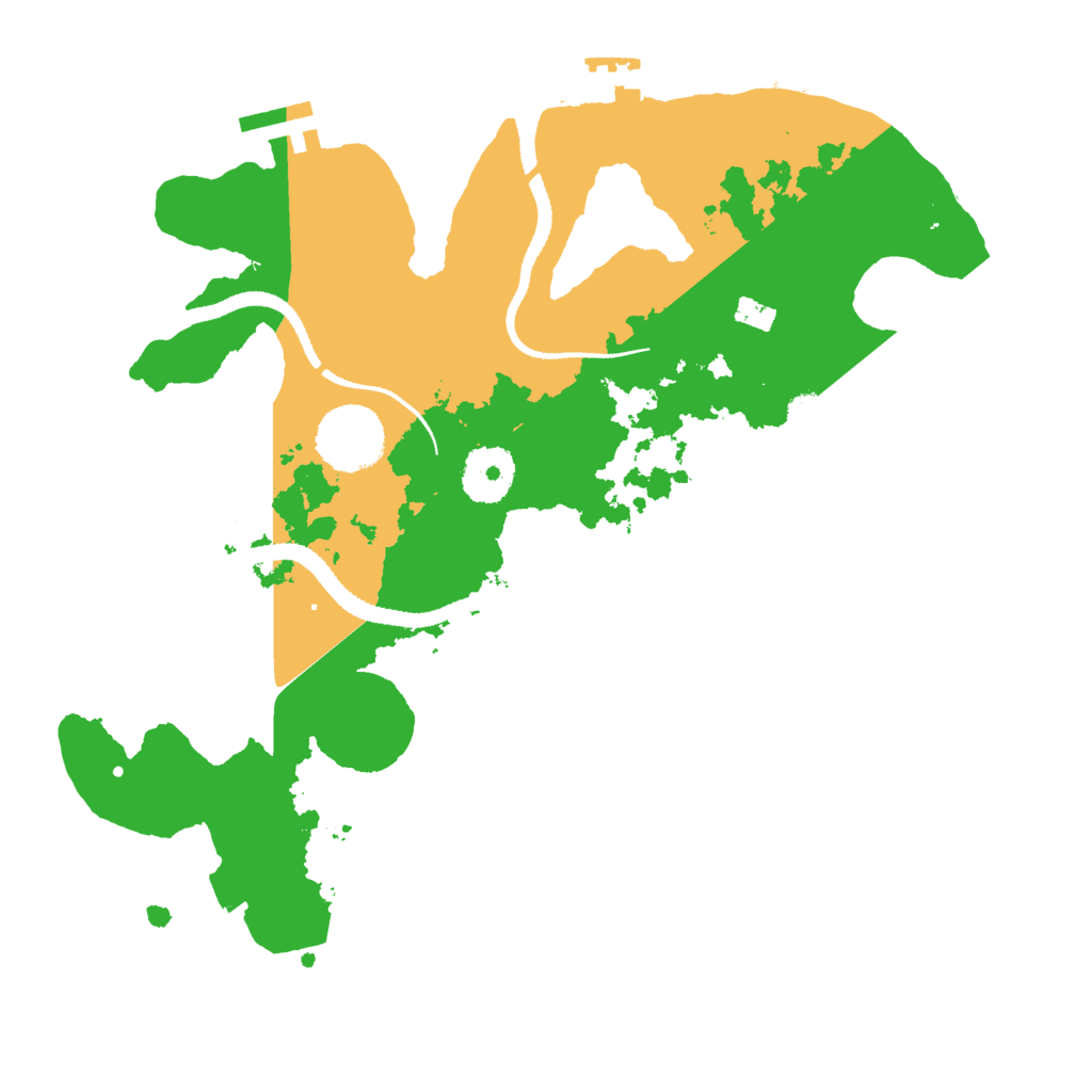 Biome Rust Map: Procedural Map, Size: 3000, Seed: 16213425