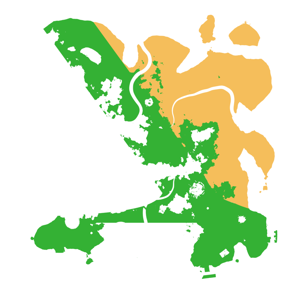 Biome Rust Map: Procedural Map, Size: 3650, Seed: 758151965