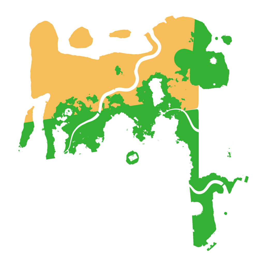 Biome Rust Map: Procedural Map, Size: 3500, Seed: 2020756226
