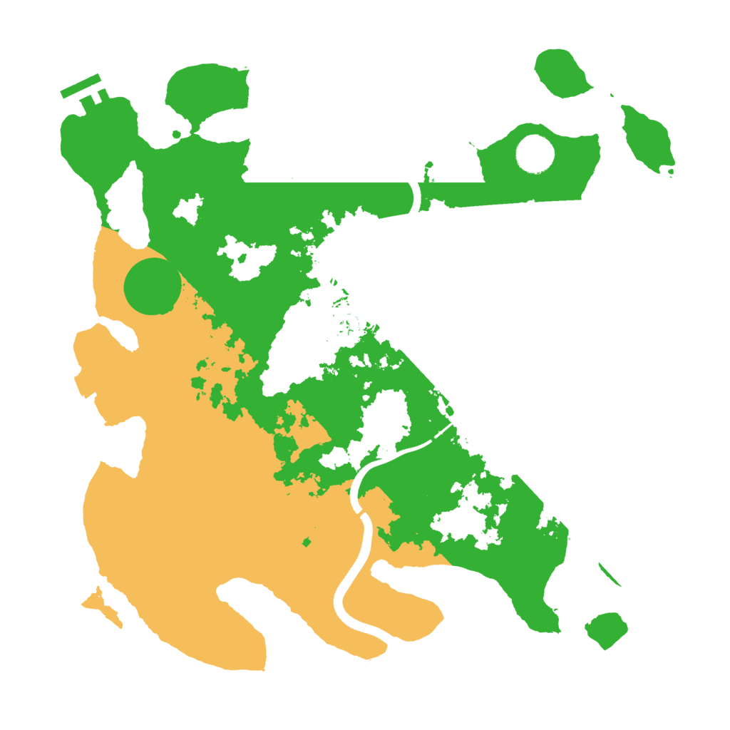 Biome Rust Map: Procedural Map, Size: 3500, Seed: 1201208697