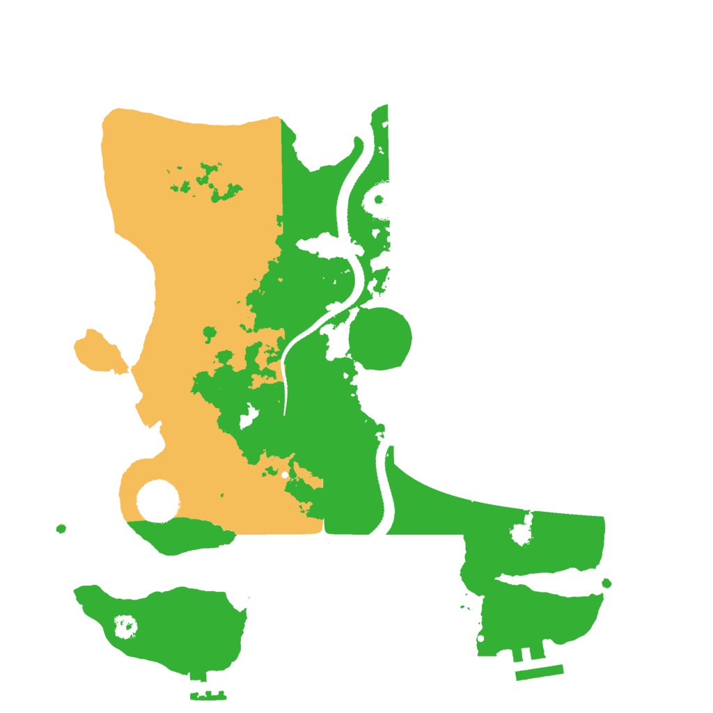 Biome Rust Map: Procedural Map, Size: 3000, Seed: 1349423137