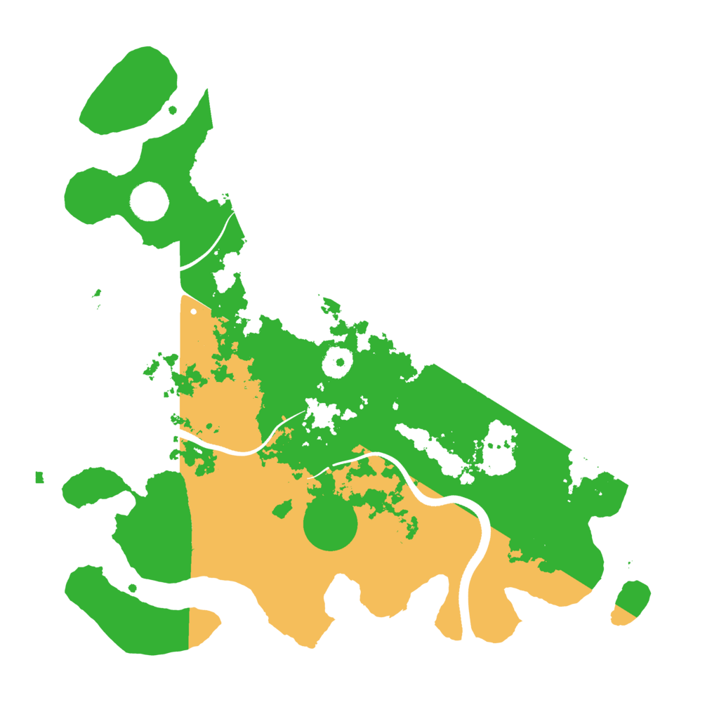 Biome Rust Map: Procedural Map, Size: 3500, Seed: 57306965