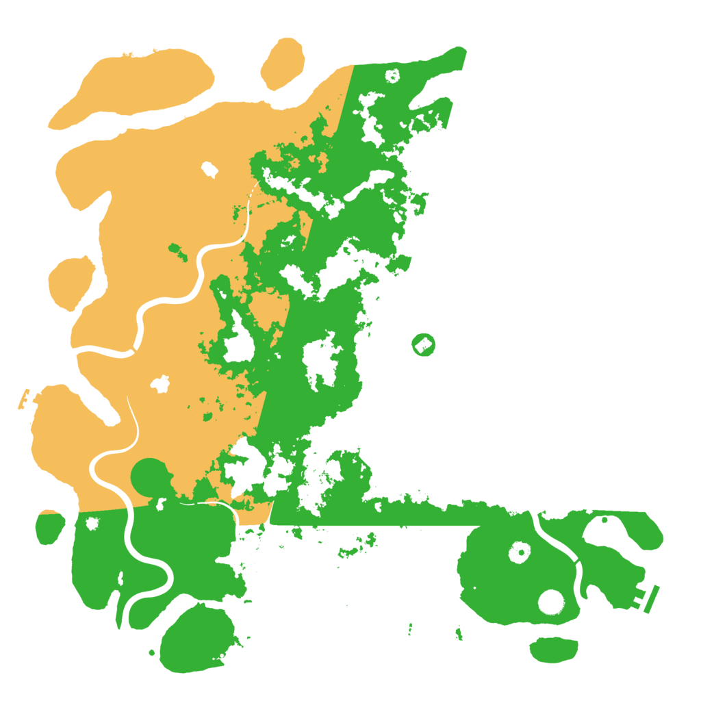 Biome Rust Map: Procedural Map, Size: 4850, Seed: 9999313