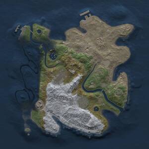 Thumbnail Rust Map: Procedural Map, Size: 3000, Seed: 949009368, 12 Monuments