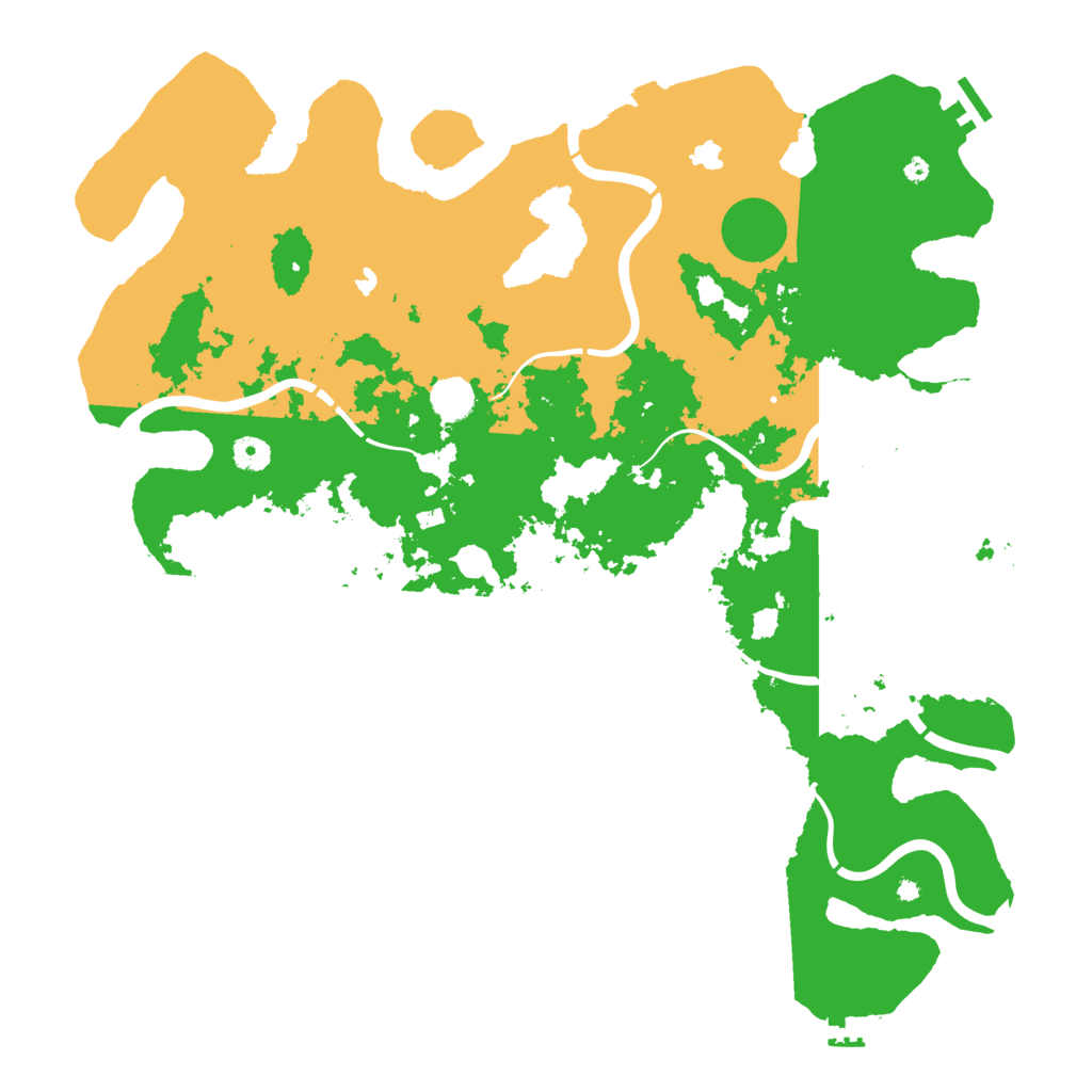 Biome Rust Map: Procedural Map, Size: 4500, Seed: 481489