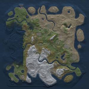 Thumbnail Rust Map: Procedural Map, Size: 4500, Seed: 888945852, 17 Monuments