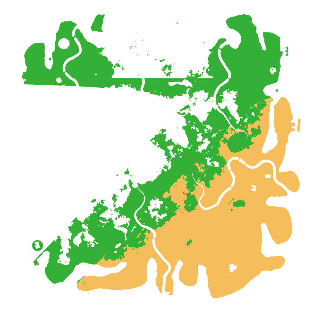Biome Rust Map: Procedural Map, Size: 5000, Seed: 828162982
