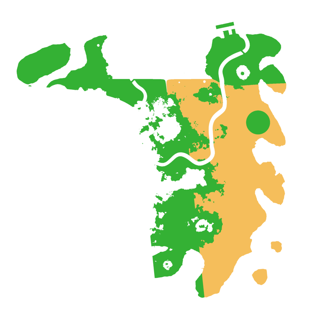 Biome Rust Map: Procedural Map, Size: 3500, Seed: 522222295