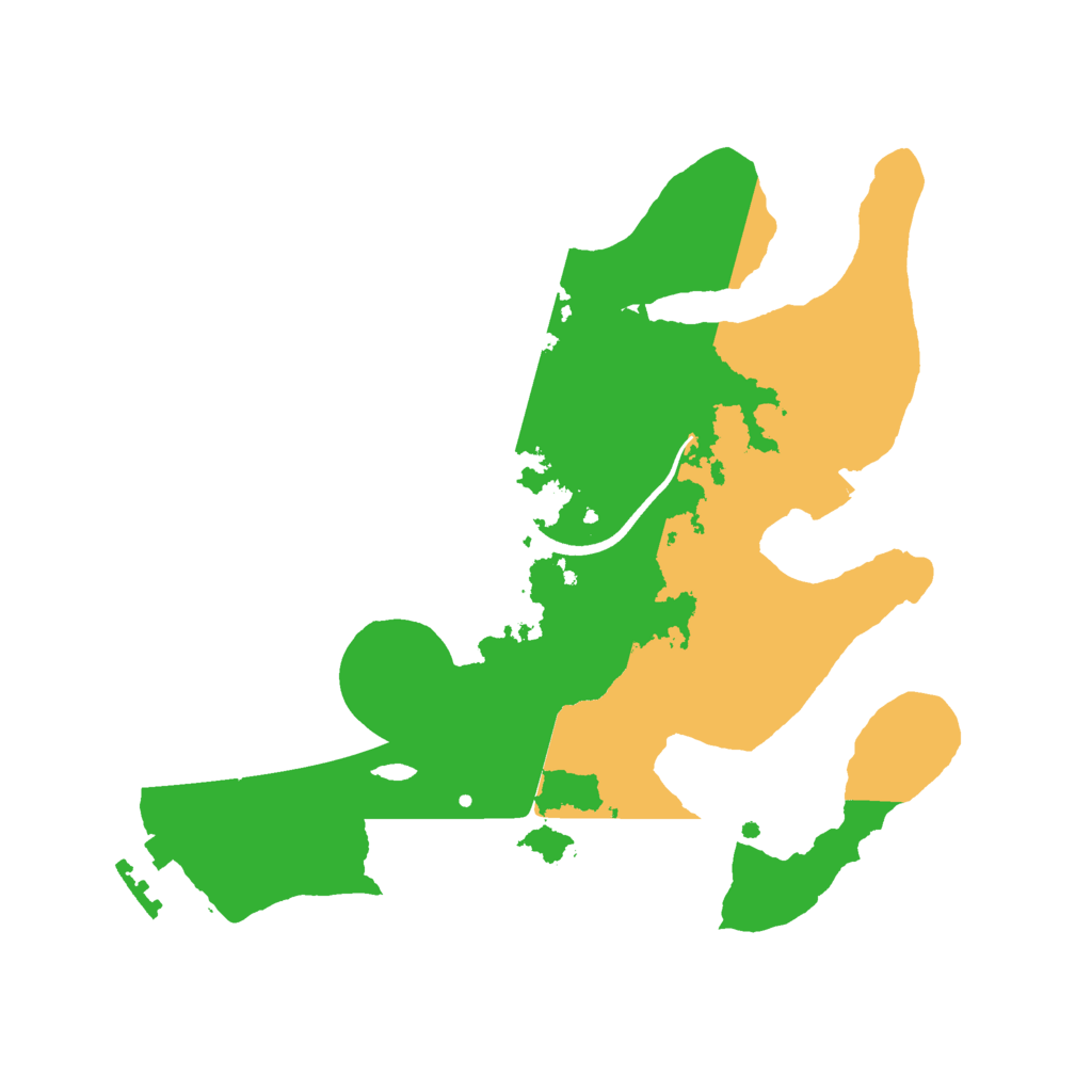 Biome Rust Map: Procedural Map, Size: 2500, Seed: 96558