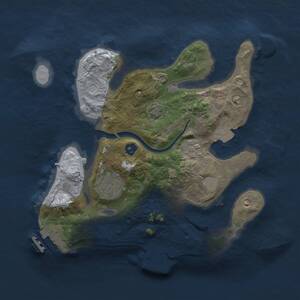 Thumbnail Rust Map: Procedural Map, Size: 2500, Seed: 96558, 6 Monuments