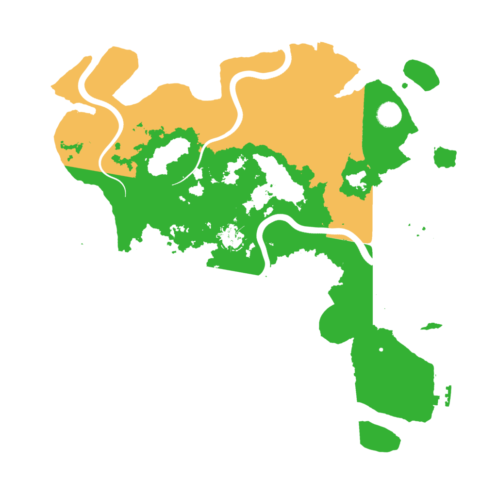 Biome Rust Map: Procedural Map, Size: 3570, Seed: 63051