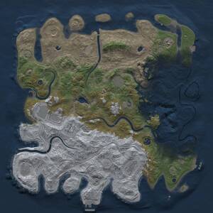 Thumbnail Rust Map: Procedural Map, Size: 4500, Seed: 226579580, 17 Monuments