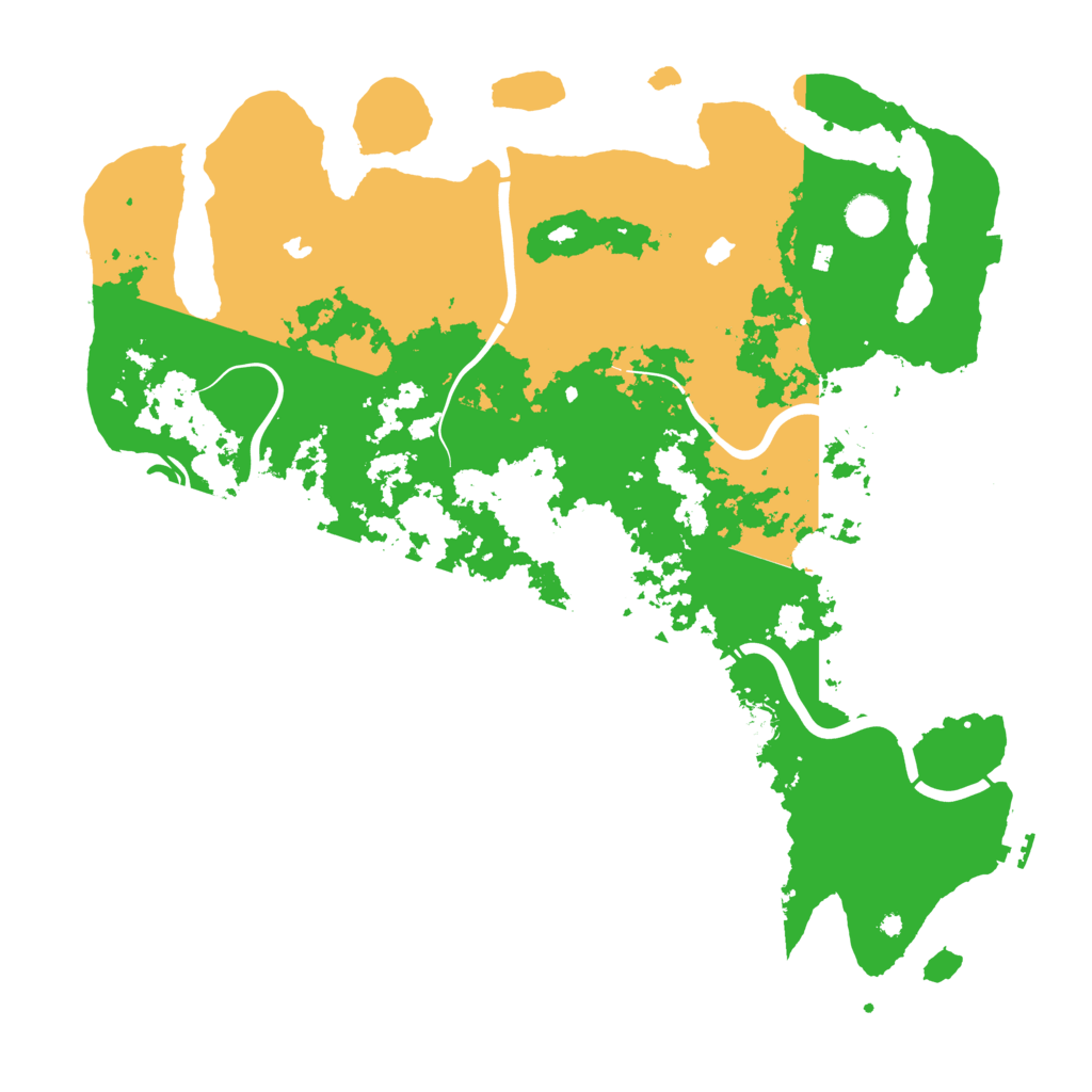 Biome Rust Map: Procedural Map, Size: 4500, Seed: 226579580
