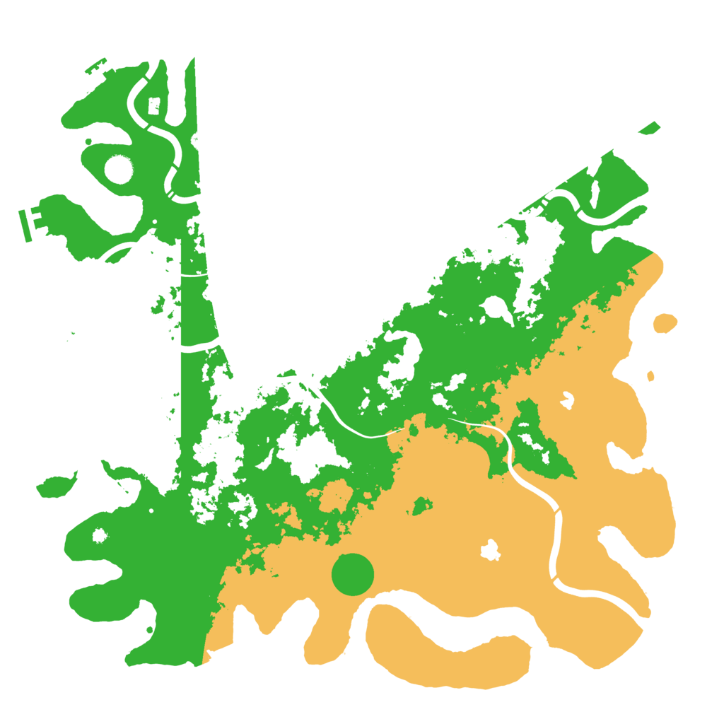 Biome Rust Map: Procedural Map, Size: 4500, Seed: 1464517892