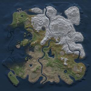 Thumbnail Rust Map: Procedural Map, Size: 4250, Seed: 787753, 16 Monuments