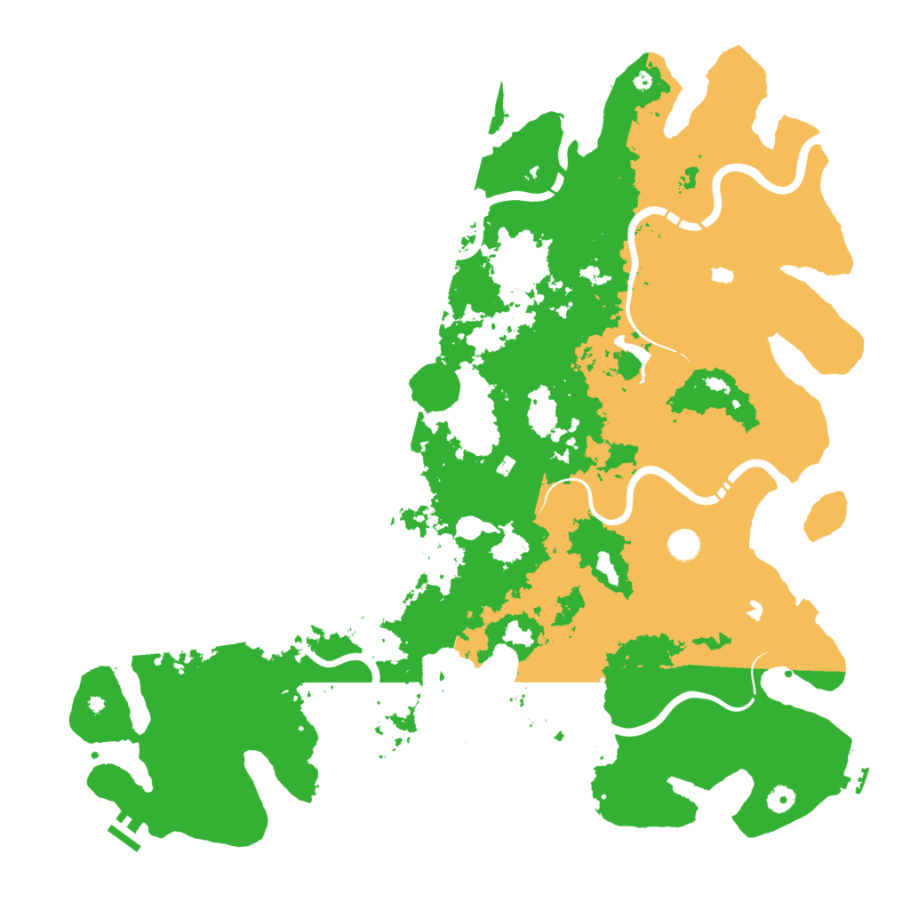 Biome Rust Map: Procedural Map, Size: 5000, Seed: 1891952509