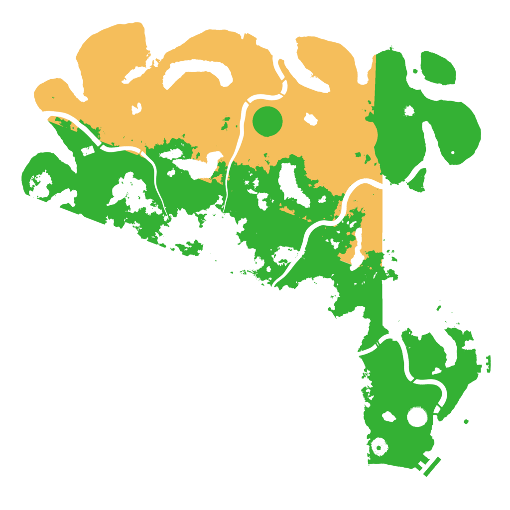 Biome Rust Map: Procedural Map, Size: 4500, Seed: 1735982509