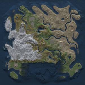 Thumbnail Rust Map: Procedural Map, Size: 4250, Seed: 986938505, 17 Monuments