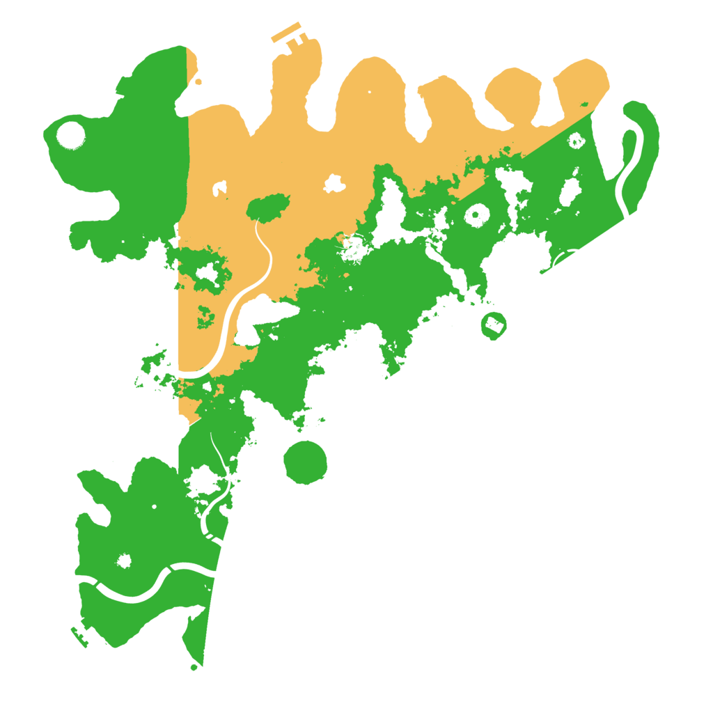 Biome Rust Map: Procedural Map, Size: 4500, Seed: 669486005