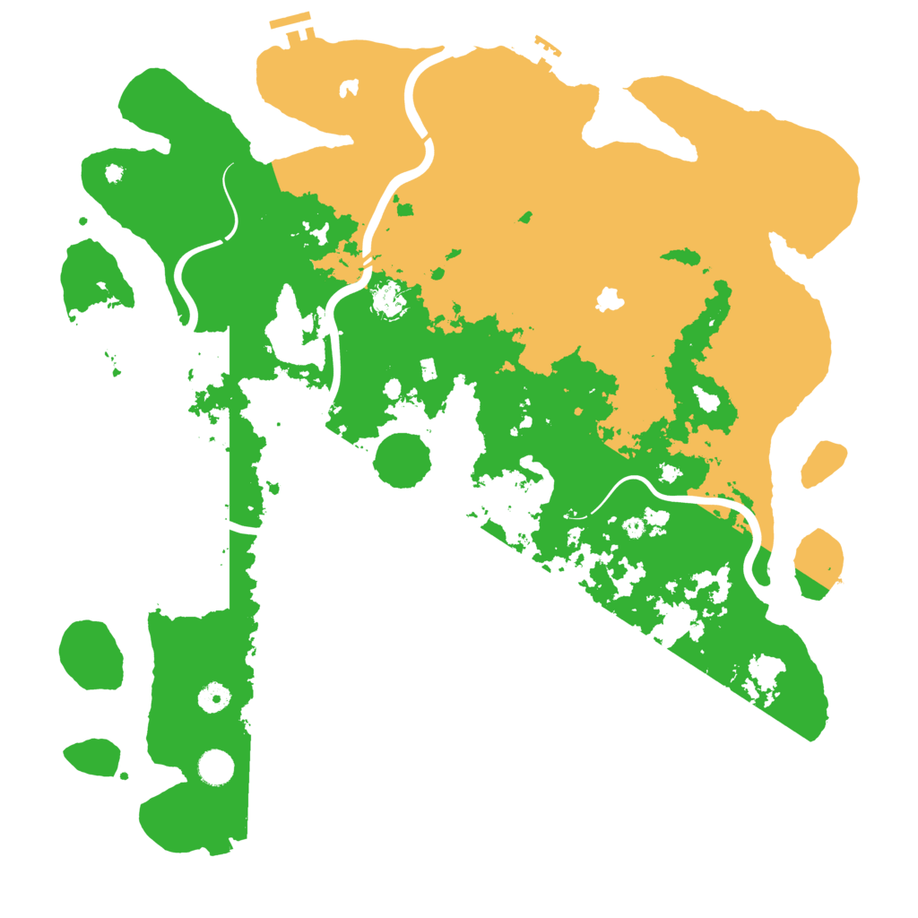 Biome Rust Map: Procedural Map, Size: 4500, Seed: 27981