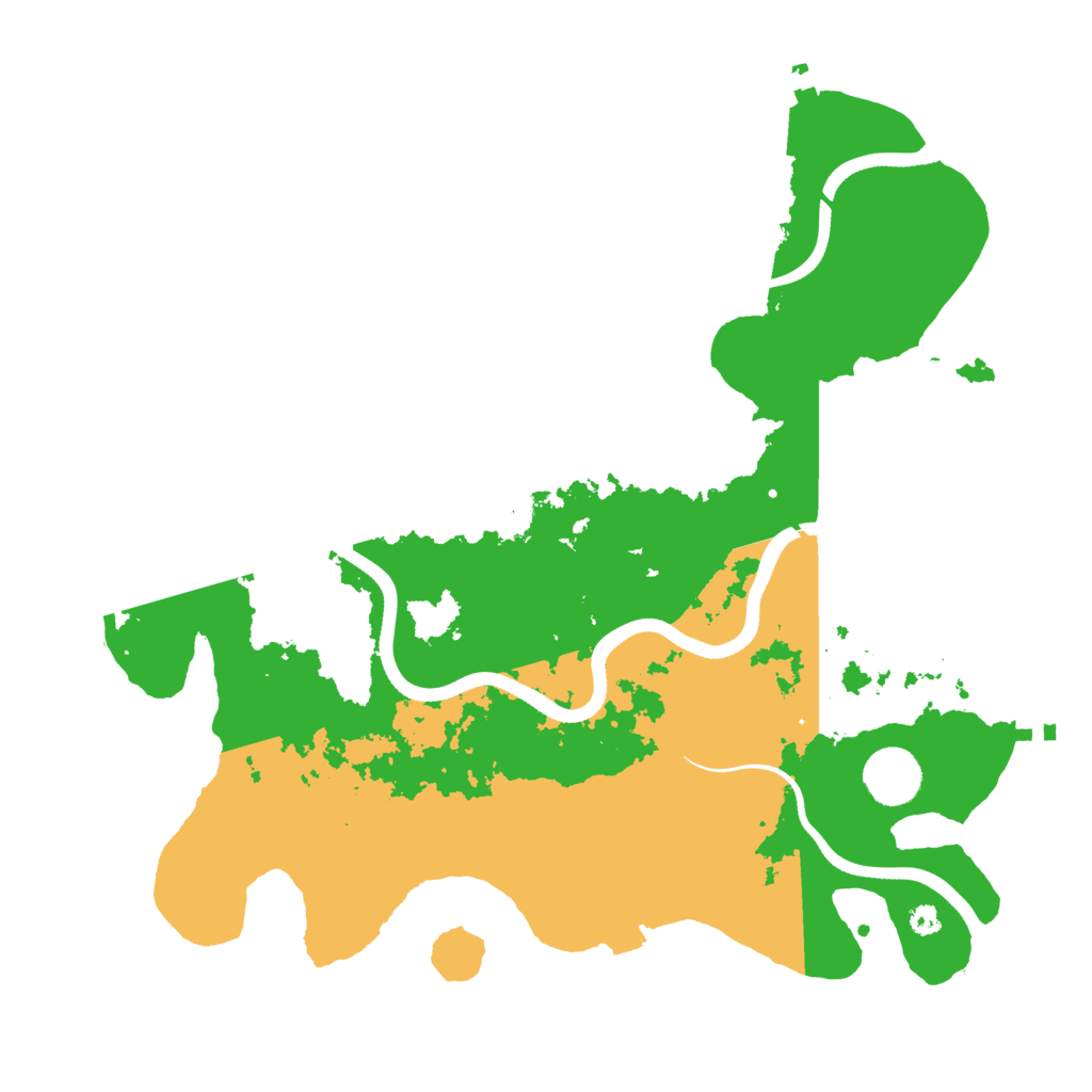 Biome Rust Map: Procedural Map, Size: 3600, Seed: 1198802479
