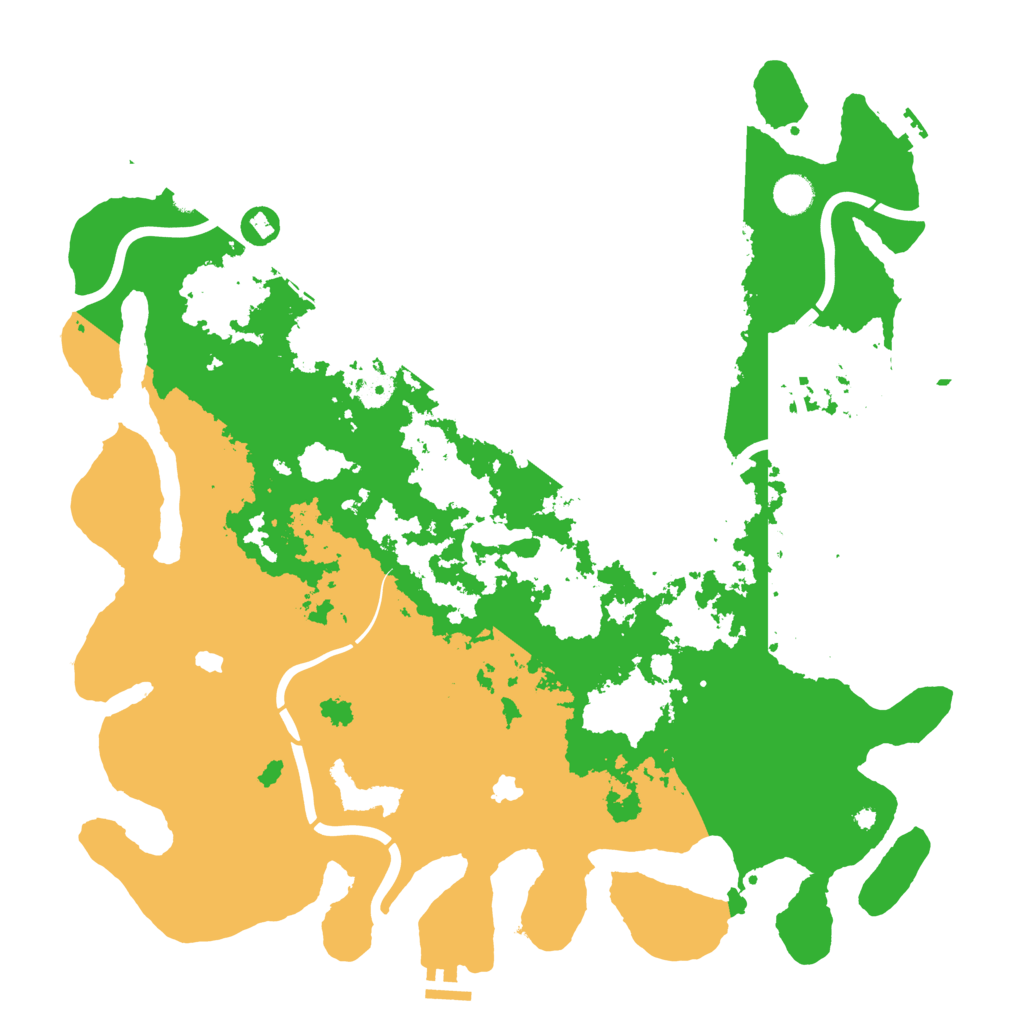 Biome Rust Map: Procedural Map, Size: 4500, Seed: 1608270017