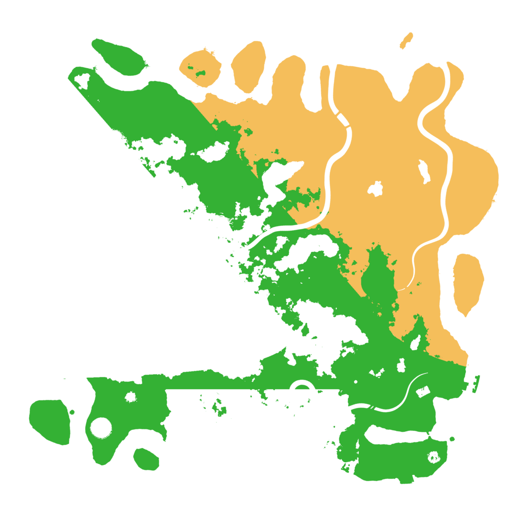 Biome Rust Map: Procedural Map, Size: 4350, Seed: 2110110943