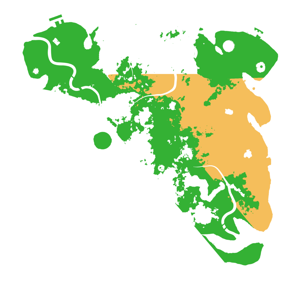Biome Rust Map: Procedural Map, Size: 4500, Seed: 2119998152