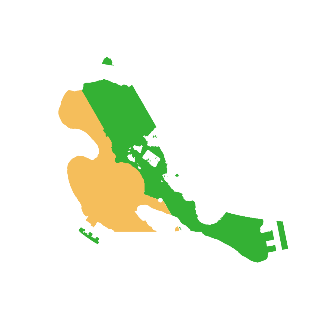 Biome Rust Map: Procedural Map, Size: 2000, Seed: 2073254831