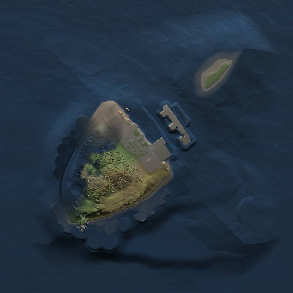 Rust Map: Procedural Map, Size: 1000, Seed: 730105366, 2 Monuments