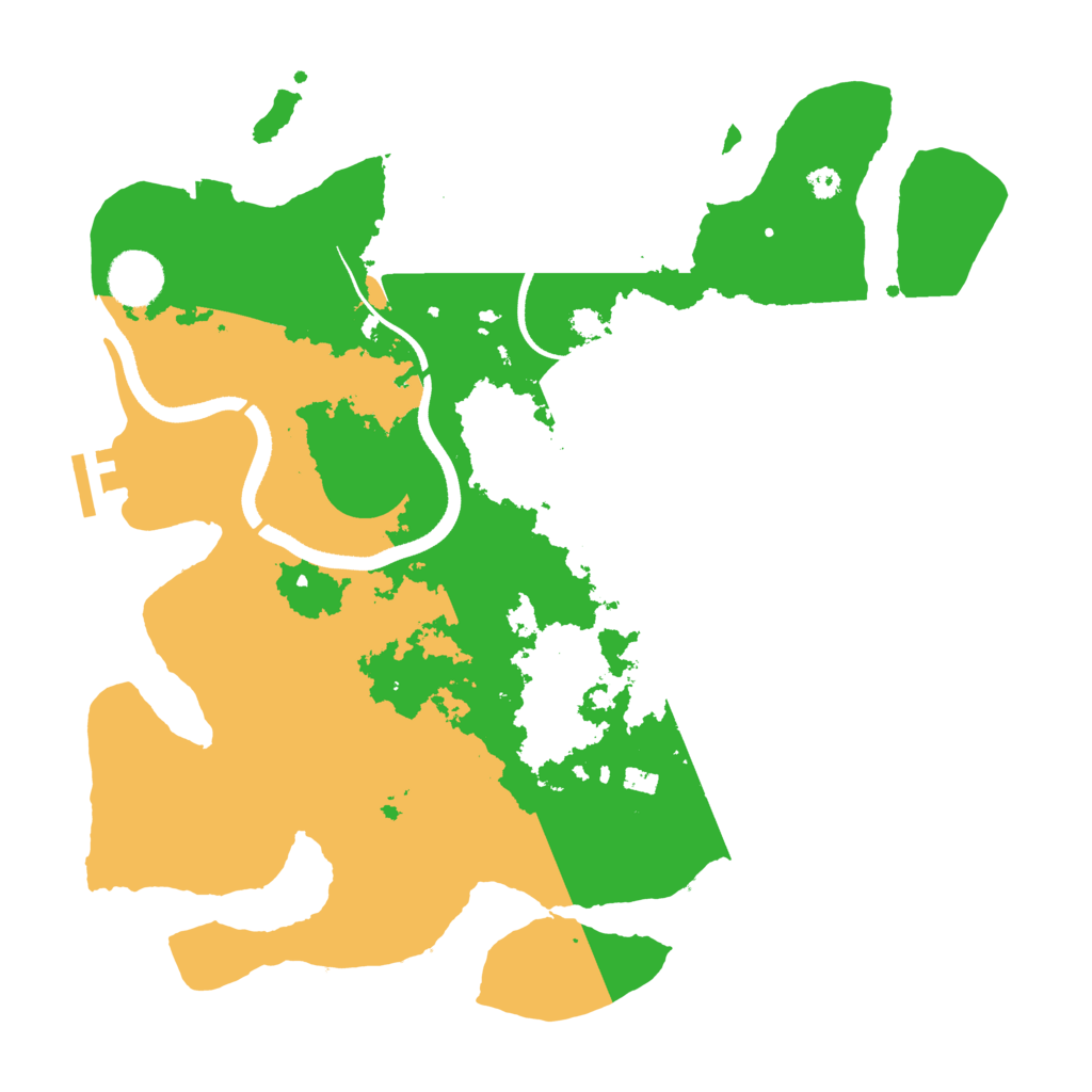 Biome Rust Map: Procedural Map, Size: 3500, Seed: 2055502011