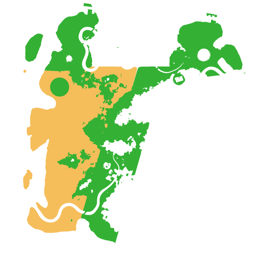 Biome Rust Map: Procedural Map, Size: 3700, Seed: 324720365