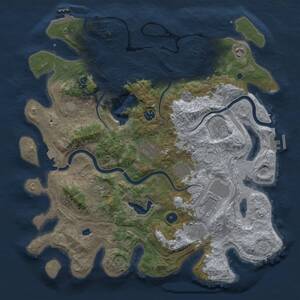 Thumbnail Rust Map: Procedural Map, Size: 4250, Seed: 1443839275, 15 Monuments