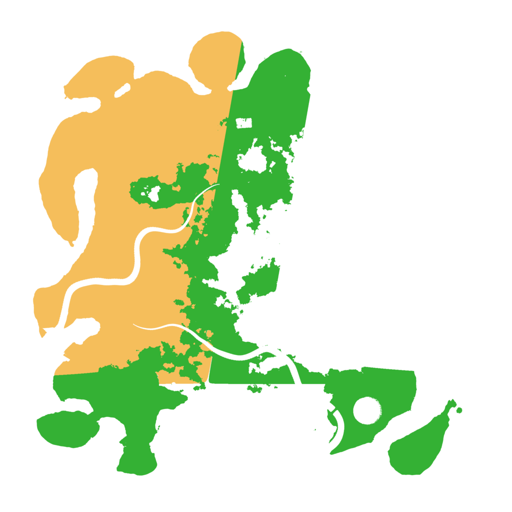 Biome Rust Map: Procedural Map, Size: 3500, Seed: 443443708