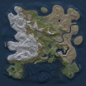Thumbnail Rust Map: Procedural Map, Size: 4000, Seed: 481991, 14 Monuments