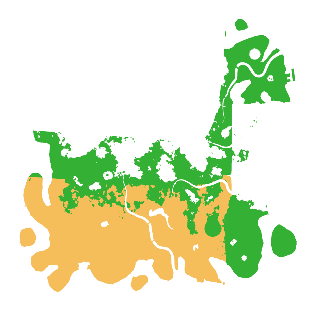 Biome Rust Map: Procedural Map, Size: 5000, Seed: 1345178787