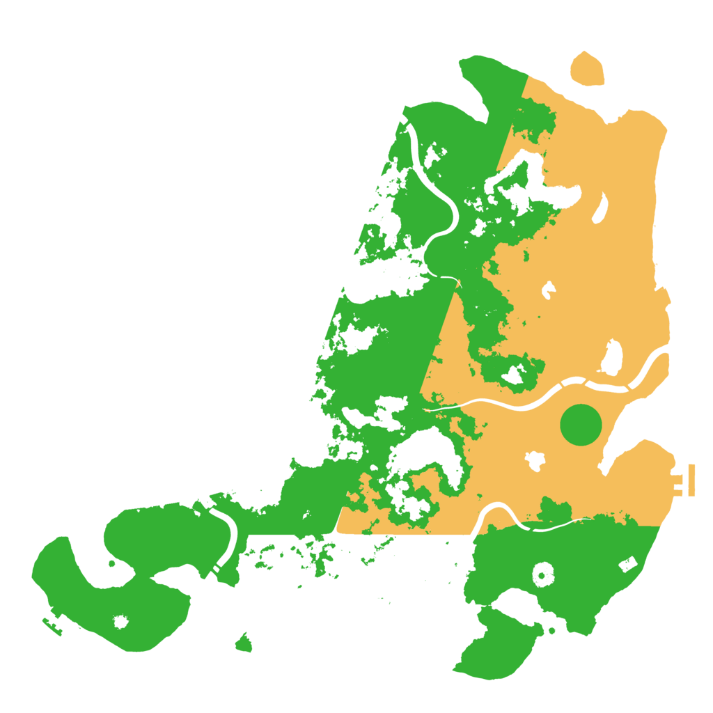 Biome Rust Map: Procedural Map, Size: 4500, Seed: 1091001167
