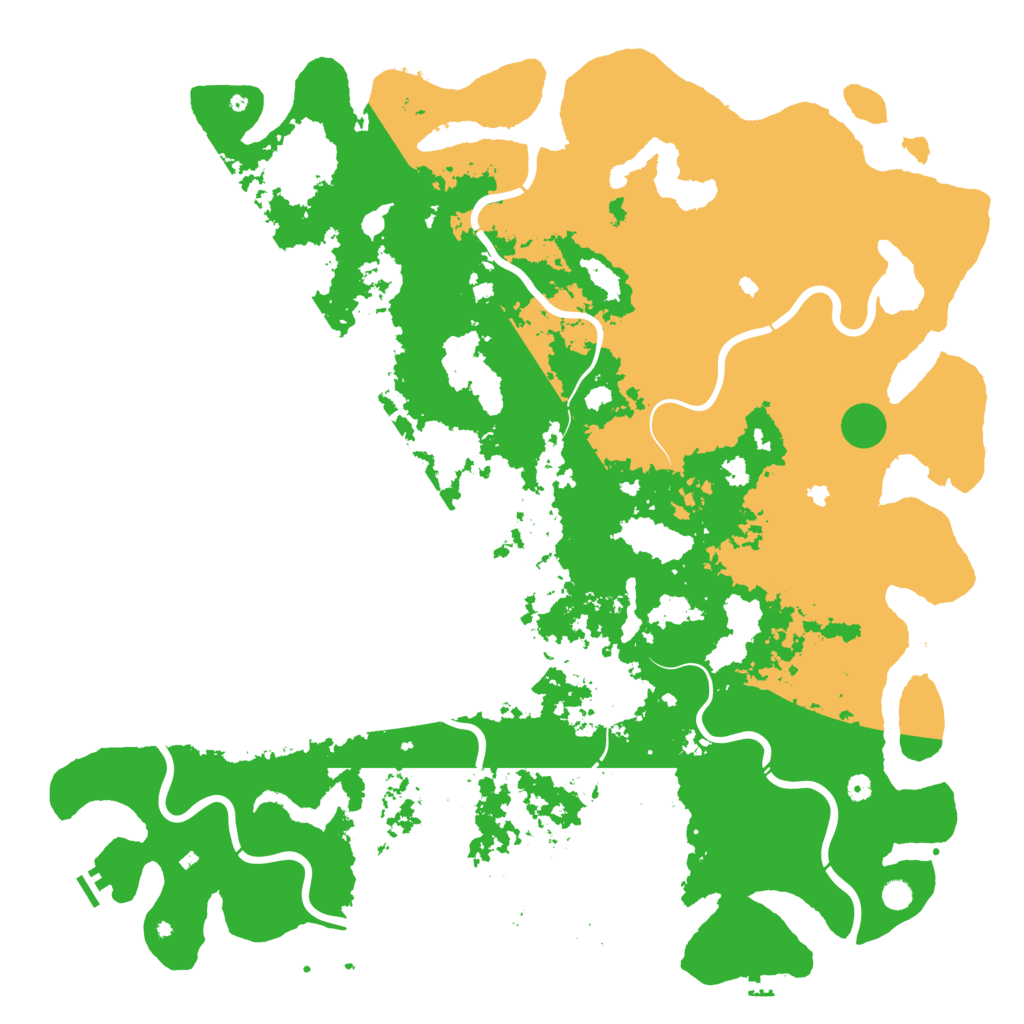 Biome Rust Map: Procedural Map, Size: 6000, Seed: 145