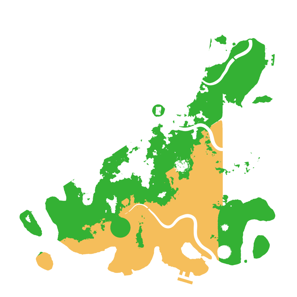 Biome Rust Map: Procedural Map, Size: 3900, Seed: 1918118511