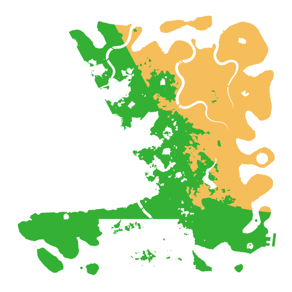 Biome Rust Map: Procedural Map, Size: 4500, Seed: 321970346