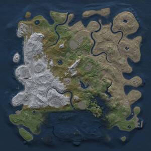 Thumbnail Rust Map: Procedural Map, Size: 4500, Seed: 321970346, 16 Monuments