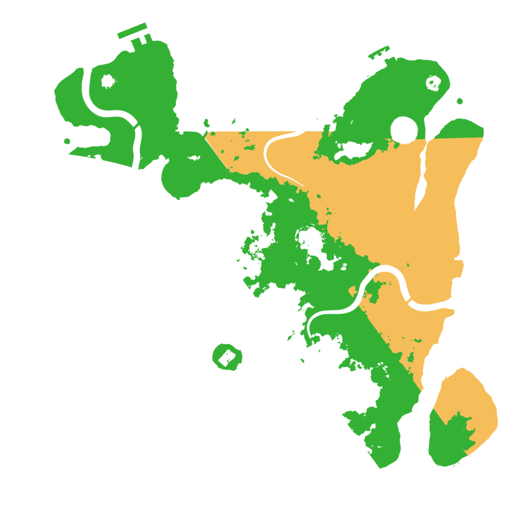 Biome Rust Map: Procedural Map, Size: 3500, Seed: 1773101057