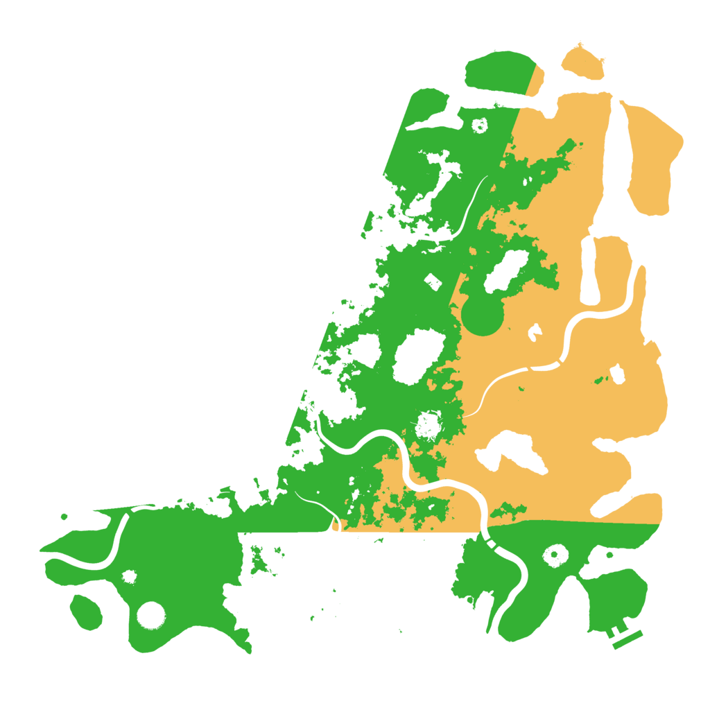 Biome Rust Map: Procedural Map, Size: 4500, Seed: 91446834