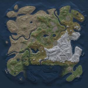 Thumbnail Rust Map: Procedural Map, Size: 4250, Seed: 41920, 16 Monuments
