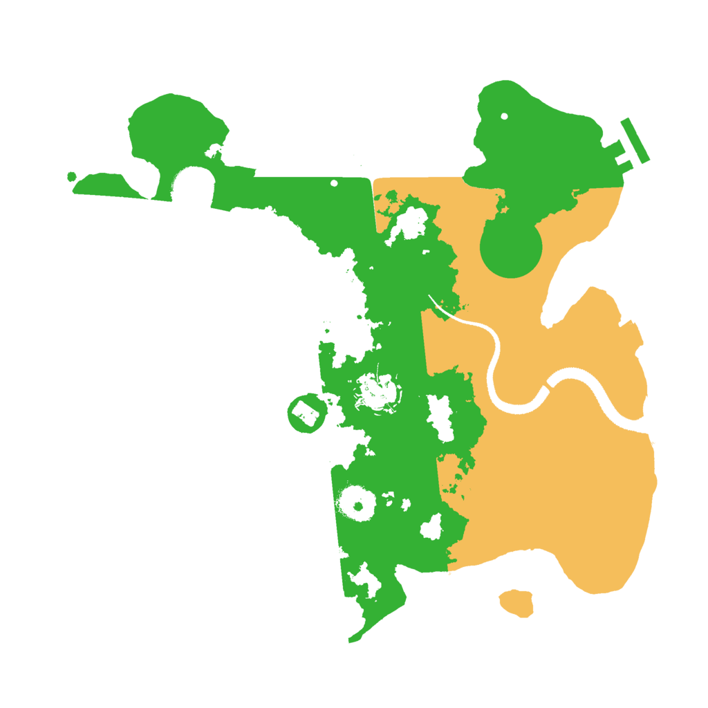 Biome Rust Map: Procedural Map, Size: 3000, Seed: 1474555862