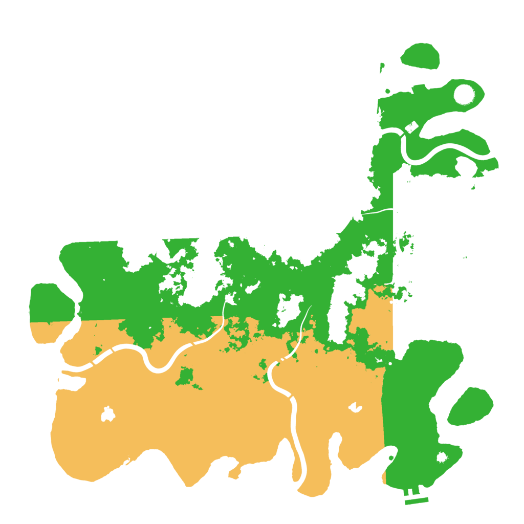 Biome Rust Map: Procedural Map, Size: 4500, Seed: 18364495