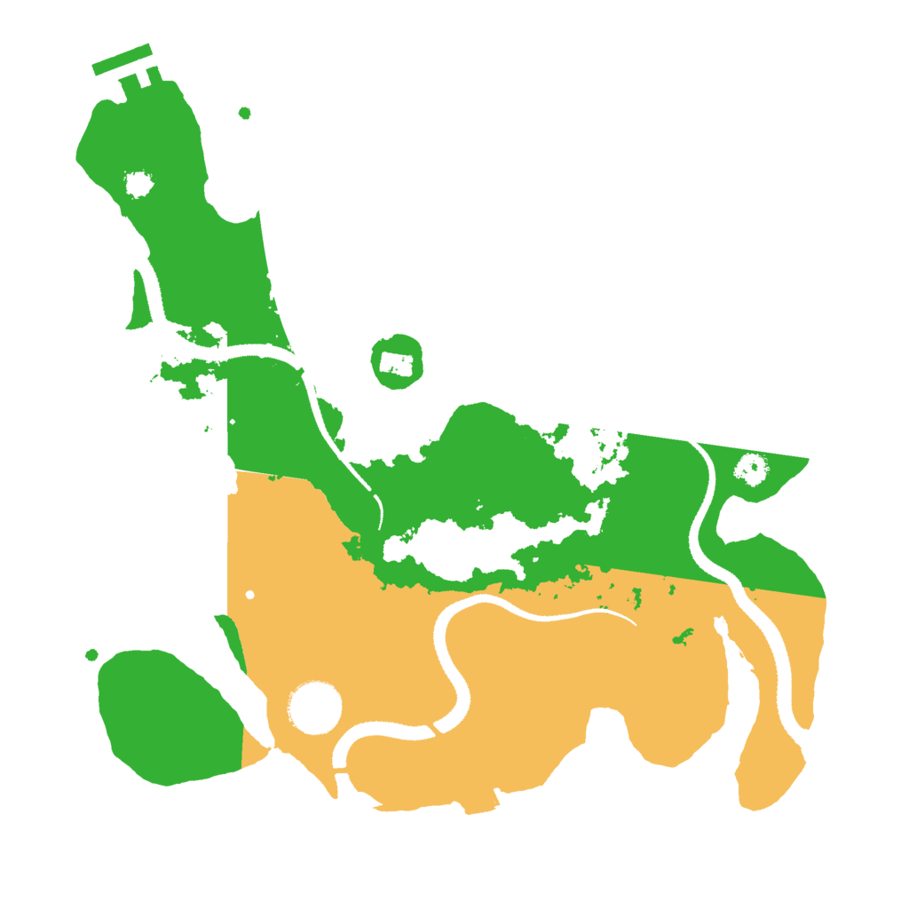 Biome Rust Map: Procedural Map, Size: 3000, Seed: 505249438