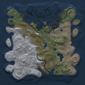 Thumbnail Rust Map: Procedural Map, Size: 4250, Seed: 8313, 17 Monuments