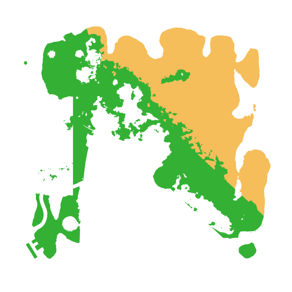 Biome Rust Map: Procedural Map, Size: 3500, Seed: 134711400